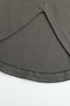 SWAYING/KNIT round hem half-sleeved pullover SW24SS1T45 dark gray